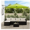 Image de Wandparasol met LEDs 290 cm appelgroen362893