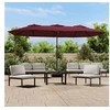Image de Parasol dubbel dak 449x245 cm bordeauxrood362949