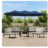 Image de Parasol dubbel dak 449x245 cm azuurblauw362952