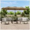 Image de Parasol de Jardin à Double Tête avec LED, Pare-soleil de Patio, Abri de Soleil, Parasol de Plage Terrasse Extérieur, 362956
