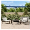 Image de Parasol dubbel dak met LED 316x240 cm azuurblauw362976