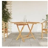 Image de Table pliable de jardin 110x110x75 cm bois massif de teck