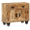 Image de Buffet 80x30x65 cm bois de manguier brut massif