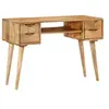 Image de Bureau avec tiroirs 110x47x76 cm bois de manguier solide