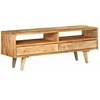 Image de Meuble TV 110x30x41 cm bois massif de manguier, support TV, armoire média, armoire HiFi, unité TV, unité média, 352783