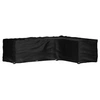 Image de Housse de salon de jardin en forme de L 18 oillets 285x220x80cm