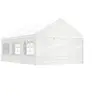 Image de Prieel met dak 6,69x4,08x3,22 m polyetheen wit3155487