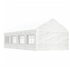 Image de Prieel met dak 8,92x4,08x3,22 m polyetheen wit3155488