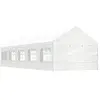 Image de Prieel met dak 11,15x4,08x3,22 m polyetheen wit3155489