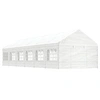 Image de Prieel met dak 13,38x4,08x3,22 m polyetheen wit3155490