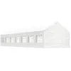 Image de Prieel met dak 15,61x4,08x3,22 m polyetheen wit3155491