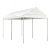 Image de Prieel met dak 4,46x2,28x2,69 m polyetheen wit3155502