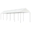 Image de Prieel met dak 11,15x2,28x2,69 m polyetheen wit3155505