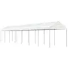 Image de Prieel met dak 15,61x2,28x2,69 m polyetheen wit3155507