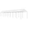 Image de Prieel met dak 17,84x2,28x2,69 m polyetheen wit3155508