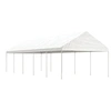 Image de Prieel met dak 11,15x4,08x3,22 m polyetheen wit3155513