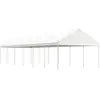 Image de Prieel met dak 13,38x4,08x3,22 m polyetheen wit3155514