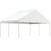 Image de Prieel met dak 4,46x5,88x3,75 m polyetheen wit3155518