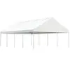 Image de Prieel met dak 8,92x5,88x3,75 m polyetheen wit3155520