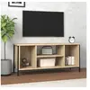 Image de Meuble TV chêne sonoma 102x35x45 cm bois d ingénierie