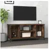Image de Meuble TV chêne fumé 102x35x45 cm bois d ingénierie