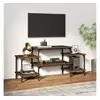 Image de Meuble TV Chêne marron 117x35x52 cm Bois d ingénierie