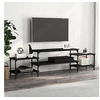 Image de Meuble TV noir 197x35x52 cm bois d'ingénierie826325