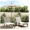 Image de Parasol de jardin avec mât en bois sable 196x231 cm 363159