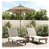 Image de Parasol de jardin avec mât en bois taupe 196x231 cm 363162