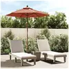 Image de Parasol de jardin avec mât en bois terre cuite 196x231 cm 363164