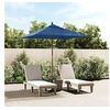 Image de Parasol de jardin avec mât en bois bleu azuré 198x198x231 cm, parasol, parasol d'extérieur, parasol de patio, parapluie, parasol de terrasse