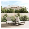 Image de Parasol de jardin avec mât en bois sable 300x300x273 cm 363191
