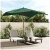 Image de Parasol de jardin avec mât en bois vert 300x300x273 cm 363192