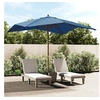 Image de Parasol de jardin avec mât en bois bleu azuré 300x300x273 cm 363198