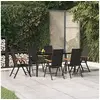 Image de 7-delige Tuinset poly rattan zwart en bruin3156521