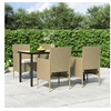 Image de 3156608 Mobilier de salle à manger de jardin coussins 5 pcs Beige-noir