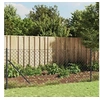 Image de Clôture à Mailles Losangées avec Ancrage, Panneau de Clôture Décoratif, Clôture en Mailles, Barrière de Protection Jardin Patio Extérieur, Anthracite