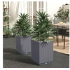 Image de Jardinières 2 pcs bleu gris 30x30x37 cm polypropylène