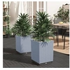Image de Jardinières 2 pcs gris clair 30x30x37 cm polypropylène