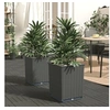 Image de Jardinières 2 pcs noir 30x30x37 cm polypropylène 364182