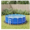 Image de Bâche de Piscine, Tapis de Sol Rond, Couverture de Piscine, Protection de Piscine Jardin Terrasse, Gris Clair Ø366 cm Géotextile Polyester