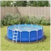 Image de Bâche de Piscine, Tapis de Sol Rond, Couverture de Piscine, Protection de Piscine Jardin Terrasse, Gris Clair Ø366 cm 94225