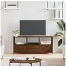 Image de Meuble TV chêne marron 102x33x45 cm bois d'ingénierie et fer831792