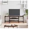 Image de Meuble TV chêne fumé 121x35x45 cm bois d'ingénierie et fer831805