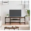 Image de Meuble TV chêne marron 121x35x45 cm bois d'ingénierie et fer831807