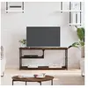 Image de Meuble TV chêne fumé 103x38x46,5 cm bois d'ingénierie et acier831825
