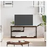 Image de Meuble TV chêne marron 103x38x46,5cm bois d'ingénierie et acier831827