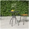 Image de Table de jardin anthracite 50x50x72 cm treillis d'acier 362730