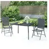 Image de Table de jardin anthracite 110x80x72 cm Treillis d'acier 362733
