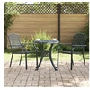 Image de Lot de 2 chaise en acier empilable non pliable exterieur H. 89 cm gris